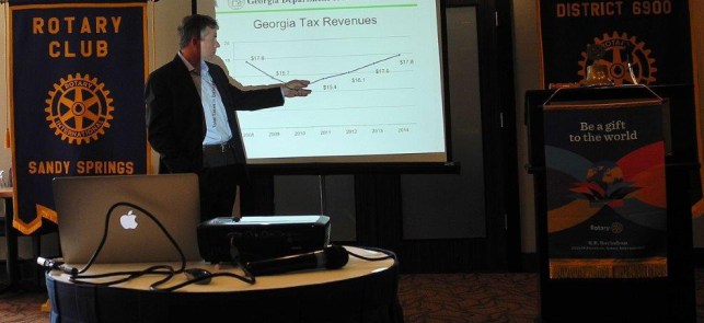 Doug MacGinnitie Speaks at the  Sandy Springs Rotary